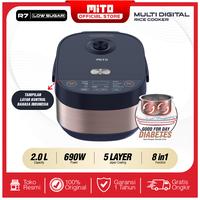 Gambar MITO MULTIDIGITAL RICE COOKER R7 LOW SUGAR 8 IN 1 dari MITO Electronics undefined 3 Tokopedia
