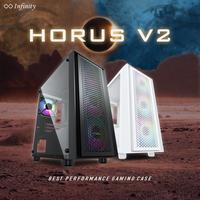 Gambar Gaming Case INFINITY HORUS V2 - BLACK Casing PC dari YOUNGS COMPUTER undefined 1 Tokopedia