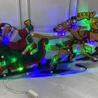 Gambar Papan Dekorasi Lampu Karakter LED Kereta Rusa dan Santa Claus 6261-5 dari Gudang Royal_NEW undefined 2 Tokopedia