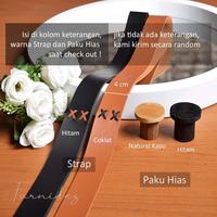 Gambar Cermin Bulat Berkualitas Diameter 25cm-60 cm Tali Strap Frame HDF - Aesthetic, D. 60cm dari grosir indo javanesia undefined 4 Tokopedia
