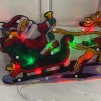 Gambar Papan Dekorasi Lampu Karakter LED Kereta Rusa dan Santa Claus 6261-5 dari Gudang Royal_NEW undefined 3 Tokopedia