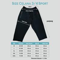 Gambar Celana Pingpong BUTTERFLY Tenis Meja Lokal Syar'i 3/4 - Hitam, L dari SINARPRINT PLASTIK undefined 2 Tokopedia