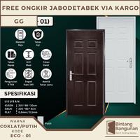 Gambar Pintu Baja GG | Pintu Kamar 86x210 ECO 01 | GG Door - Putih dari Bintang Bangunan88 undefined 4 Tokopedia