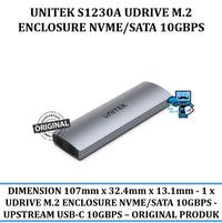 Gambar Unitek S1230A uDrive M.2 Enclosure NVMe/SATA 10Gbps - Original dari Das Livia Computer undefined 1 Tokopedia