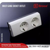 Gambar Stop Kontak BROCO 1 2 3 4 5 6 Lubang NON CP, Terminal Broco NON CP Tanpa kabel - 2L NON CP dari Mitrashop Electrical undefined 3 Tokopedia
