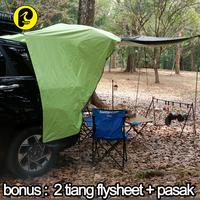 Gambar Tenda mobil camper van mobile camp + tiang almunium - Biru-Hitam, L dari agen outdoor undefined 4 Tokopedia