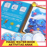 Gambar Magic Water Book Buku Gambar Anak - Mainan Mewarnai Spidol Air - happybirthday dari topcerterus undefined 2 Tokopedia