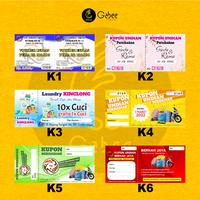 Gambar KUPON / KUPON UNDIAN / KARCIS / KARCIS PARKIR / KUPON JALAN SEHAT - hvs dari gabee.id undefined 5 Tokopedia