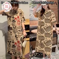Gambar Baju Daster Wanita Kekinian Dress Kaos Terusan Jumbo XXL Ld 120 - Loreng Natasya, XXL Ld 110-120 dari Pilonino Store undefined 3 Tokopedia
