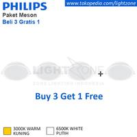 Gambar Paket 3 Free 1 Downlight LED Philips Meson 13w watt Beli 3 Gratis 1 - Putih dari Lightzone undefined 2 Tokopedia
