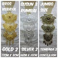 Gambar Bros kebaya susun 3 kutu baru Good quality - Small Gold, jumbo size dari Winnie Collection undefined 1 Tokopedia