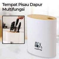 Gambar Tempat Pisau Gunting Dapur Multifungsi Oval Shape Knife Holder - Putih dari RUMAH PERKAKAS 47 undefined 2 Tokopedia