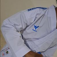 Gambar TOMIDO BAJU KATA KARATE TERBARU ORIGINAL MURAH BUNYI MANTAP - Biru Muda, 4,5 dari QOLBU SPORT undefined 2 Tokopedia