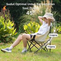 Gambar ES Kursi Lipat Mancing Dengan Senderan Kursi Pantai Portable dari ES Indonesia undefined 2 Tokopedia