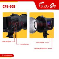 Gambar LED COB Portable Handheld Outdoor Light Lighting Lampu Pro One CPE-60B dari Foyu Photo undefined 4 Tokopedia