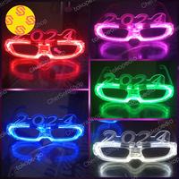 Gambar Kacamata LED 2024 New Year Party Lights Tahun Baru - Putih dari CherSeraStore undefined 1 Tokopedia