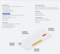 Gambar NuPhy Air75 V2 (version 2) Wireless Custom Mechanical Keyboard - Ionic White, Blue 2.0 dari Nmtindo undefined 5 Tokopedia