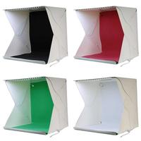 Gambar Photo Studio Mini 3 Button dengan LED dan 4PCS Background dari WarunkNgonline Channel undefined 1 Tokopedia