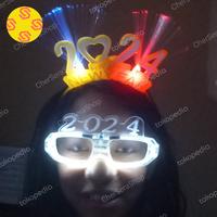 Gambar Kacamata LED 2024 New Year Party Lights Tahun Baru - Putih dari CherSeraStore undefined 2 Tokopedia