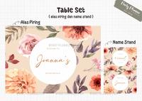 Gambar Table decor bridal shower floral cantik / table set birthday flower / table decor happy sweet seventeen / sweet 17th birthday decor / custom table set dari Partyplannerstuff undefined 1 Tokopedia