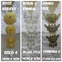 Gambar Bros kebaya susun 3 kutu baru Good quality - Small Gold, jumbo size dari Winnie Collection undefined 3 Tokopedia