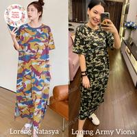 Gambar Baju Daster Wanita Kekinian Dress Kaos Terusan Jumbo XXL Ld 120 - Loreng Natasya, XXL Ld 110-120 dari Pilonino Store undefined 4 Tokopedia
