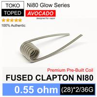 Gambar Authentic Avocado FUSED CLAPTON Ni80 Coil 0.55 ohm | nichrome 80 vape dari deKloud undefined 1 Tokopedia