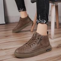 Gambar Sepatu Pria Sneaker Boots Tali Resleting Casual Kuliah Import - Hitam, 43 dari Go Mall Official undefined 3 Tokopedia