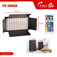 Gambar Professional LED RGB Color Light Panel With Barndoor PV-36RGB GL-200 dari Foyu Photo Jakarta undefined 2 Tokopedia