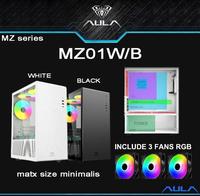 Gambar CASING PC GAMING AULA MZ01 WHITE INCLUDE 3 FAN RGB dari bengkelkomputerptk undefined 2 Tokopedia