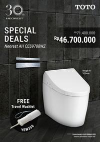 Gambar TOTO CLOSET neorest AH ces9788wz / cs989pvt TCF9788WZ dari Era Bangunan PT Official undefined 1 Tokopedia