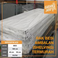 Gambar Rak Ambalan Besi Murah 100x40cm (Putih) dari Garansi Jaya undefined 1 Tokopedia