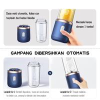 Gambar Blender Mini Portable Juice 6 Mata Pisau Port Charger USB Electric - Merah Muda dari Rexuss168 undefined 4 Tokopedia