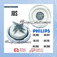 Gambar TAPAK PISAU BLENDER JUS / JUICE PHILIPS TABUNG BESAR JUS HR 2061 2071 - Putih dari esge electronics undefined 1 Tokopedia