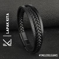 Gambar Gelang Kulit Pria Wanita / Gelang Pria Wanita Hitam Cokelat - Cokelat dari LapakKita Jewelry undefined 1 Tokopedia