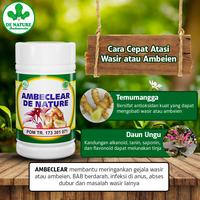 Gambar Obat Wasir Ambeien Stadium 4 Paling Ampuh di Apotik Ambeclear Salwa - AMBECLEAR dari DE NATURE CENTER INDONESIA. undefined 2 Tokopedia