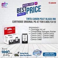 Gambar Tinta Canon PG47 Black Ink Cartridge Original PG 47 for E400/E410 dari Multifungsi ID undefined 1 Tokopedia