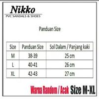 Gambar Sandal Bakpao Nikko/sandal selop karet 8032 HITAM - Hitam, 38 dari Hayon.store undefined 3 Tokopedia