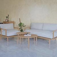 Gambar sofa tamu U jati minimalis/sofa jati ruang tamu/set sofa aesthetic - Meja dari Teakur Home Furniture undefined 1 Tokopedia