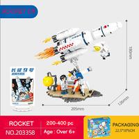 Gambar SEMBO Brick Mainan Susun Balok Roket Astronot Pesawat Angkasa Luar - 203355 dari ZENPOO undefined 5 Tokopedia