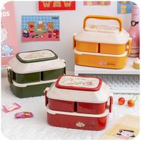 Gambar Kotak Bekal Set Tempat Makan /Lunch Box Susun 2 Tingkat Super - LUNCH dari HARAPANMULIA80 undefined 1 Tokopedia