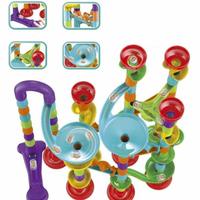 Gambar Marble Run Building Blocks 113 Pcs / DIY Set Mainan Konstruksi 3D Maze dari Future Baby &amp; Kids undefined 4 Tokopedia