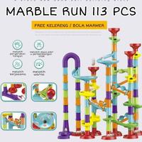 Gambar Marble Run Building Blocks 113 Pcs / DIY Set Mainan Konstruksi 3D Maze dari Future Baby &amp; Kids undefined 2 Tokopedia