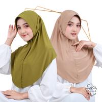 Gambar Sasa Bergo Hijab Olahraga (Sport) dengan PET - Cream dari UP HIJAB undefined 3 Tokopedia
