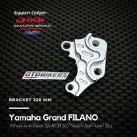 Gambar Breket Kaliper 2P Grand FILANO 220 mm Nissin Samurai RCB 2 P Piston dari OB JATENG undefined 1 Tokopedia
