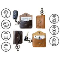 Gambar Dompet STNK / Gantungan Kunci Motor Mobil Asli Kulit - Coklat Muda dari Garut Kulit_NEW undefined 1 Tokopedia