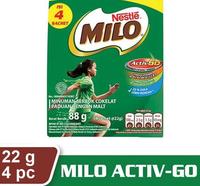 Gambar Milo Active Go / Minuman serbuk Coklat dgn Malt isi 4 's @ 22 gr dari vyzone undefined 1 Tokopedia