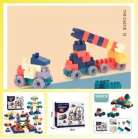 Gambar mainan balok susun mainan brick block susun bangunan brick balok kreat dari Wendy Official undefined 1 Tokopedia