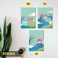 Gambar Walldecor Hiasan Dinding Fuji Mountain Japanese Aesthetic - PictBox, A3 dari Amani Studio Store undefined 1 Tokopedia