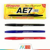 Gambar Pulpen standart ae-7 / ballpoint merk standart - Hitam dari DAMAY MANDIRI 77 undefined 3 Tokopedia